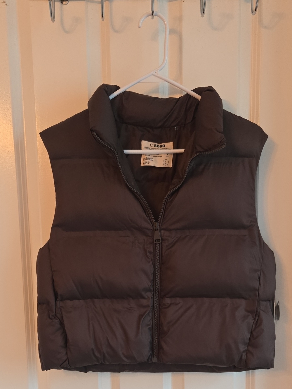 C/SONO Black Puffer Vest